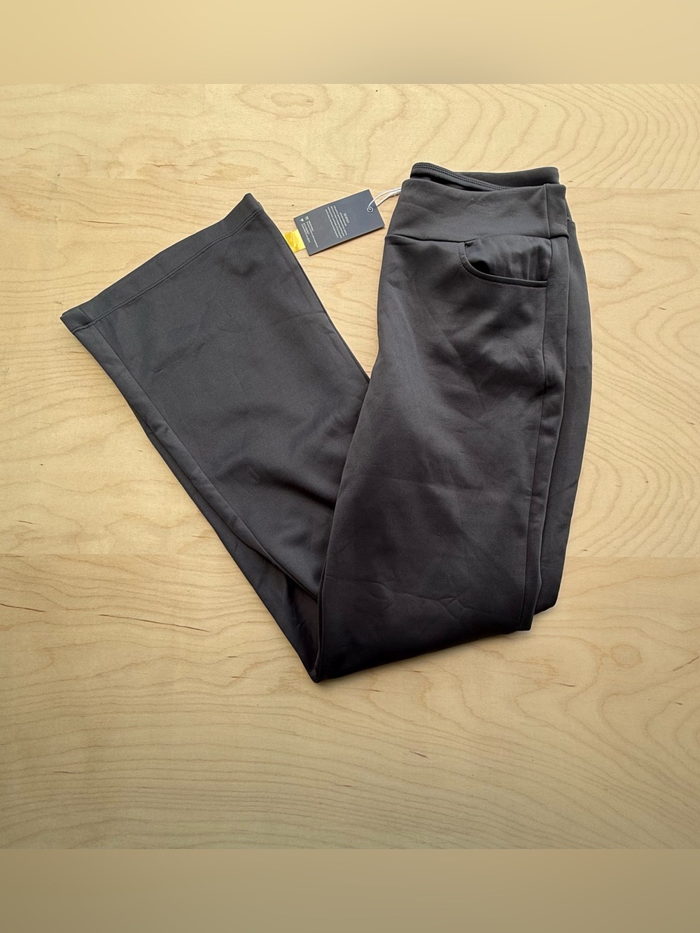 Sevego Women's Bootcut Yoga Dress Pants High Waist Stretch Pull on Pockets L NWT